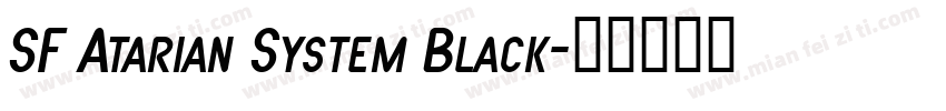 SF Atarian System Black字体转换